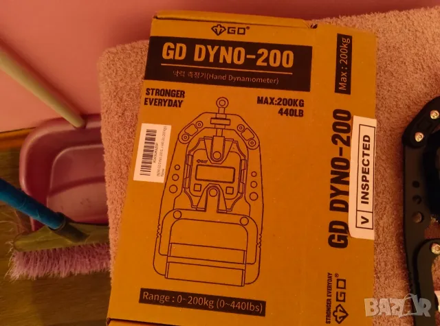 Динамометър GD DYNO-200 – за измерване и трениране силата на захвата, снимка 7 - Фитнес уреди - 56084074