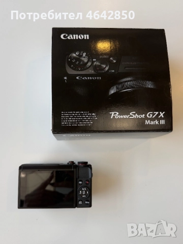 Продавам чисто нов Canon G7X Mark III, снимка 3 - Фотоапарати - 52307500