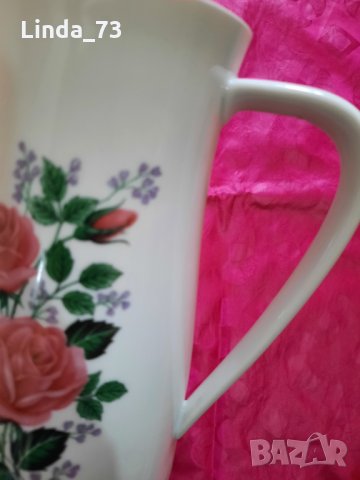 Чайник с красиви рози-порцелан-"Bavaria"-1.500мл. Маркирана за произход.  , снимка 7 - Аксесоари за кухня - 34175153