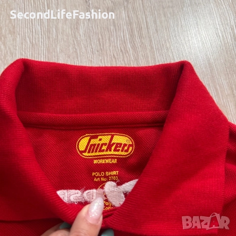 Мъжка поло тениска Snickers Workwear червена нова размер XL, снимка 2 - Тениски - 52270082