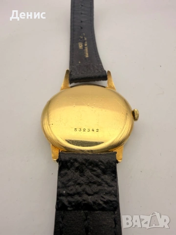 ZENITH 18K Solid Gold Vintage – Swiss Classic Small Seconds 1950s, снимка 4 - Мъжки - 54202526