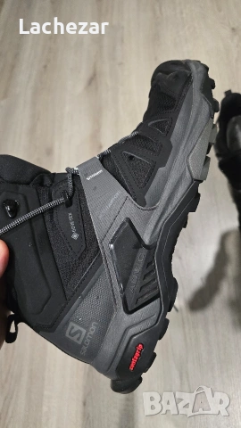 Мъжки туристически обувки Salomon Gore-tex Ultra 4 Mid Gtx - black/magnet/pearl blue, снимка 7 - Спортни обувки - 53113439