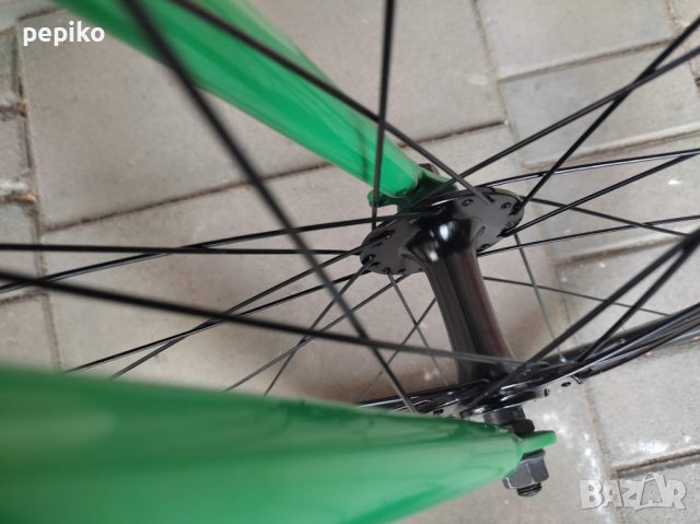Продавам колела внос от Германия  велосипед SINGLE SPEED GREEN TRETWERK 28 цола, снимка 9 - Велосипеди - 37599282