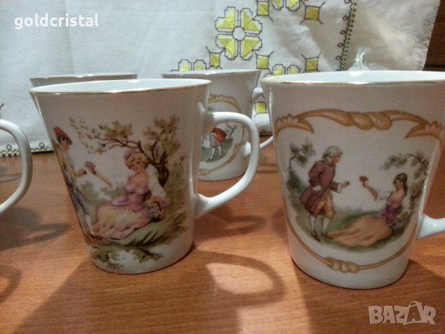 Полски порцелан големи чаши за чай, снимка 11 - Антикварни и старинни предмети - 38642370