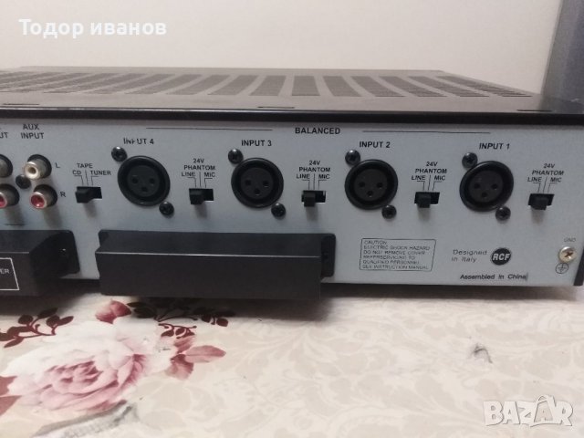 RCF-am1060 mk2-amplifier, снимка 9 - Ресийвъри, усилватели, смесителни пултове - 39268913