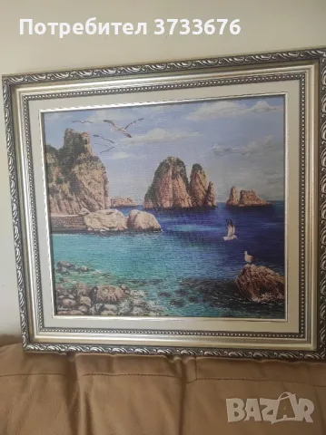 Картина, "млади кончета"- акварел. С паспарту от кадастрон., снимка 4 - Картини - 48903879