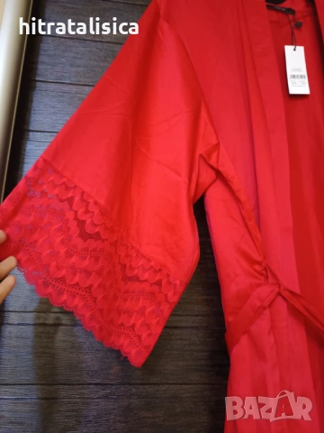 Сатенено кимоно/халат, снимка 3 - Бельо - 53145292