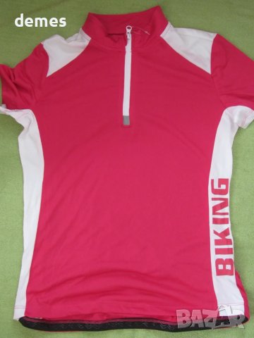 Дамска вело блуза BIKING електрик цвят размер M 40/42