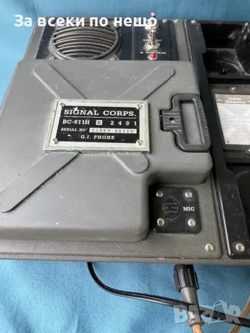 Реплика на ретро военен телефон SIGNAL CORPS BC-611H , стационарен телефон, снимка 8 - Антикварни и старинни предмети - 48168895