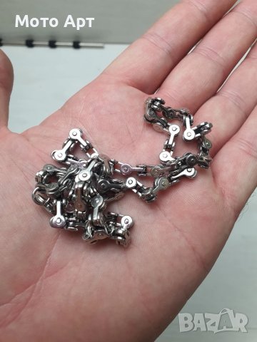 Рокерска Стоманена Верижка Верига Унисекс качествена плетка Верига Ланец, снимка 7 - Колиета, медальони, синджири - 51068117