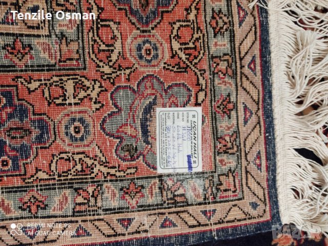 Над 50 годишен ръчно вързан  Персийски килим, снимка 7 - Колекции - 31142902