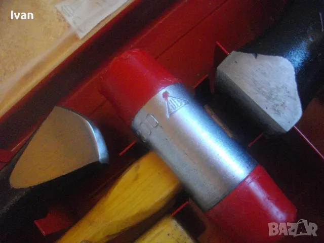 Smalcalda ФРГ Старо качество КОМПЛЕКТ РЪЧЕН ТЕНЕКЕДЖИЙСКИ ЧУКОВЕ И НАКОВАЛНИ в метален куфар масивни, снимка 6 - Други инструменти - 47878365