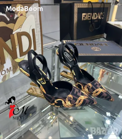Fendi дамски обувки на ток Различни цветове , снимка 6 - Дамски елегантни обувки - 48948838