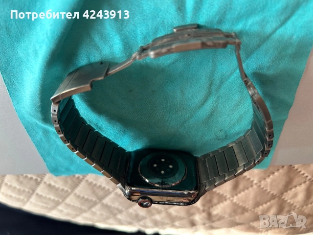 Apple Watch 7 stainless steel , снимка 7 - Смарт часовници - 54172015