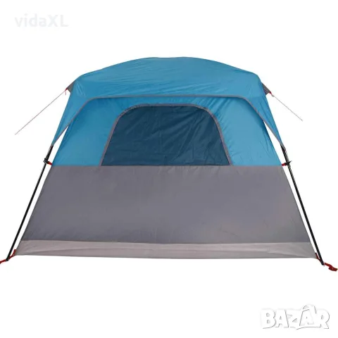vidaXL Семейна палатка кабина, 6-местна, синя, водоустойчива, снимка 8 - Палатки - 56148310