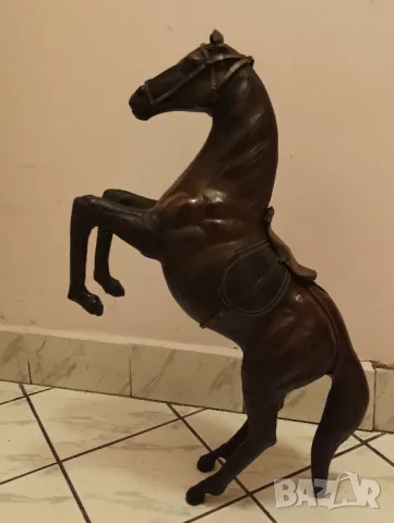 Статуетка кон,62 см,Папие маше, кожа. , снимка 4 - Антикварни и старинни предмети - 48428131