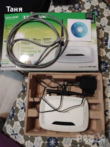 Продавам рутер TP-LINK - пълен комплект, снимка 4 - Рутери - 53152605