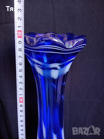Огромна стъклена ваза, снимка 5 - Вази - 44698730