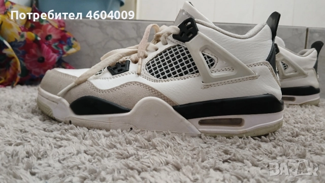 Jordan 4 Military Black, снимка 7 - Маратонки - 52497162
