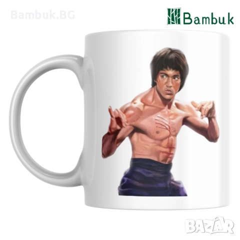  Чаша Брус Лий (цветна) — „Бъди вода, приятелю“, снимка 2 - Чаши - 52577168