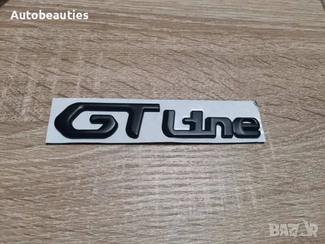 черна емблема Peugeot GT Line Пежо ГТ лайн