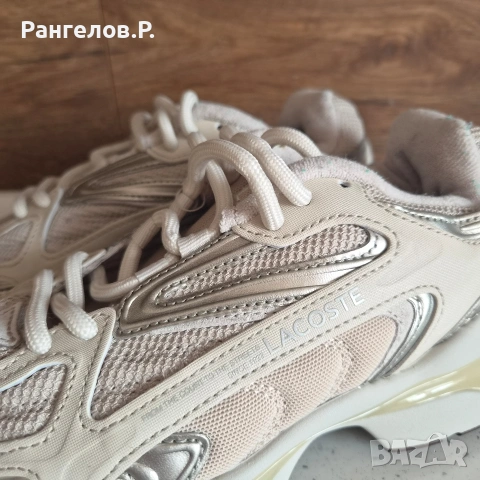 Оригинални Дамски Маратонки Lacoste - Номер 37.5 - Като нови, снимка 4 - Маратонки - 53994884