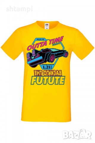 Мъжка тениска Back To The Future,Анимация,игра,Празник,Повод.