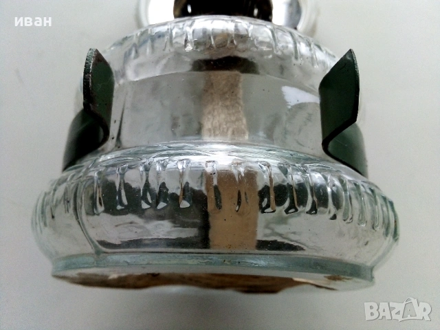 Стара газена лампа № 8 комплект със стъклото /шишето/, снимка 4 - Антикварни и старинни предмети - 53222534