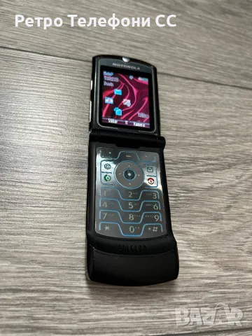 Motorola V3 черен v3 black 85лв, снимка 1 - Motorola - 47375951