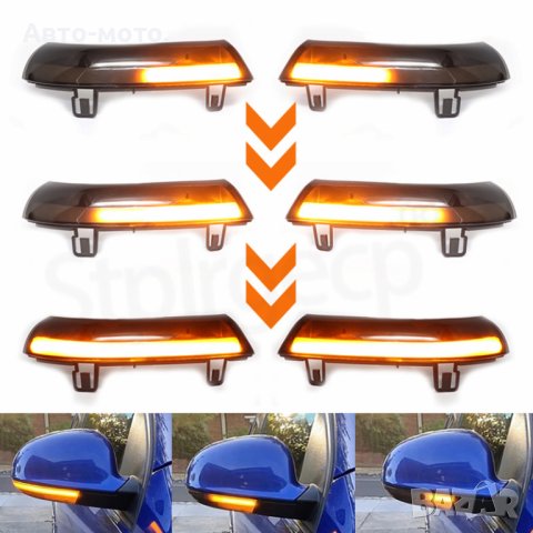 Динамични (бягащи) мигачи за огледала VW GOLF 5 MK5 Jetta Passat B5.5 B6., снимка 2 - Аксесоари и консумативи - 44458028