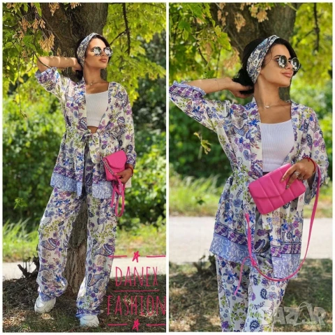 сатенени луксозни комплекти риза и панталон , снимка 15 - Комплекти - 50873330