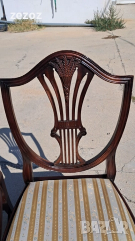 Столове 6 бр.масив махагон №023, снимка 7 - Столове - 51642229