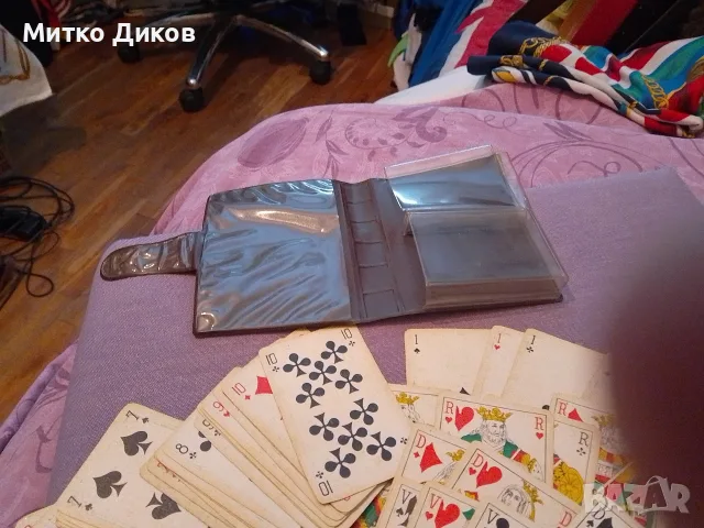 карти от соца винтидж в калъвче кожено ГДР винтидж 70г.и други нови пластик редки, снимка 5 - Карти за игра - 56182178
