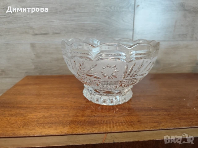 Кристални купи,чинии,ваза,чаши, снимка 7 - Сервизи - 50989116