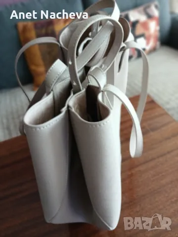 Чанта дамска бежова , снимка 6 - Чанти - 48749814