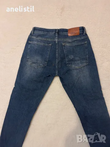 Мъжки дънки Leif Nelson Slim Fit W29/L32 – с нашивки и ефектни детайли, снимка 2 - Дънки - 55879242