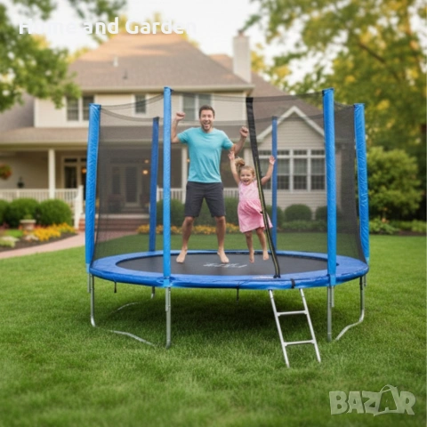 Батут с външна мрежа Jump 10ft - безопасно забавление и тренировка