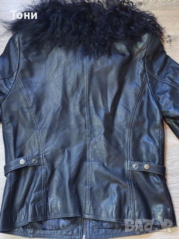 Дамско яке естествена кожа и естествен косъм, снимка 9 - Якета - 33062841