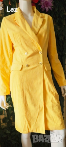 джинсова офис бизнес официална рокля тип сако