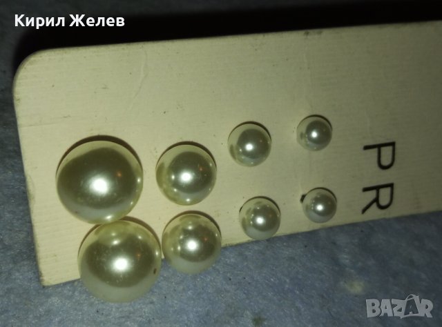 ЧЕТИРИ ЧИФТА ПЕРЛЕНИ ВИНТИДЖ АРТ ОБЕЧКИ КЛАСИЧЕСКИ МОДЕЛ 38864, снимка 7 - Обеци - 42090895