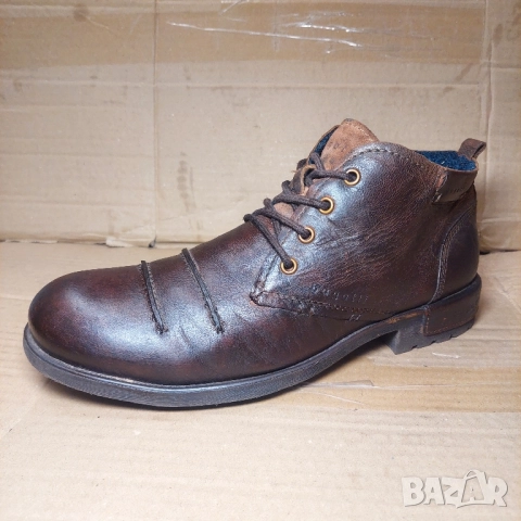 кожени боти./обувки Bugatti . номер 43, снимка 10 - Мъжки боти - 52657104