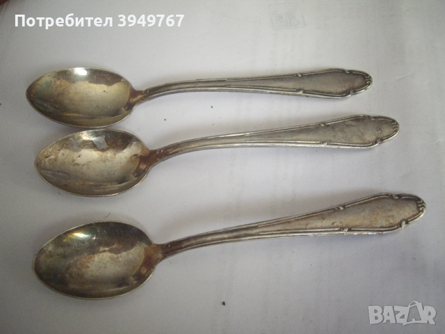 Сребърни лъжички., снимка 2 - Антикварни и старинни предмети - 52943437