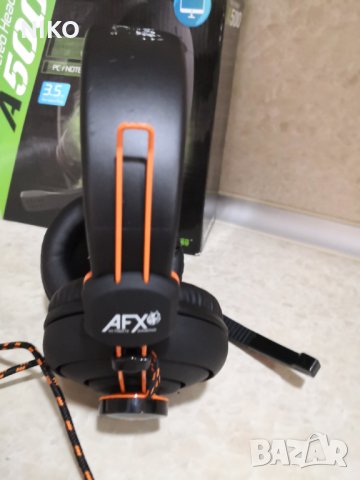Продавам, Уникални,AFX Firestorm H01 Gaming Headset - Black & Orange, снимка 5 - Слушалки и портативни колонки - 35633152
