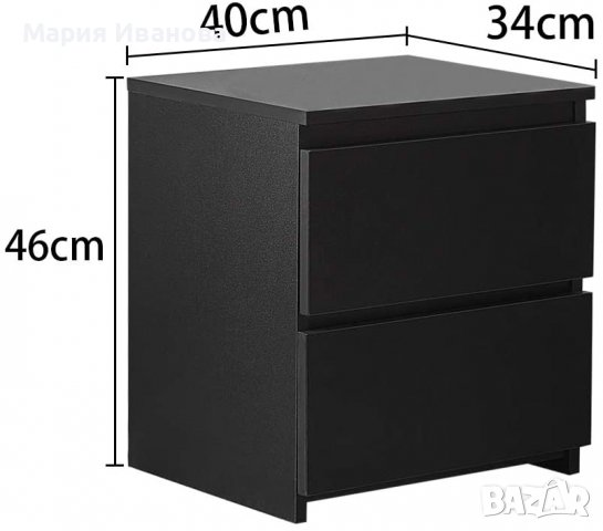 Шкаф / Нощно шкафче CXWL-ST-0052BL / SGJS-ST-0002BL / CXWLST012BL, снимка 4 - Шкафове - 36723868