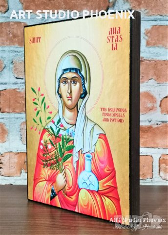 Икона на Света Анастасия ikona sveta anastasia, снимка 3 - Икони - 38659366