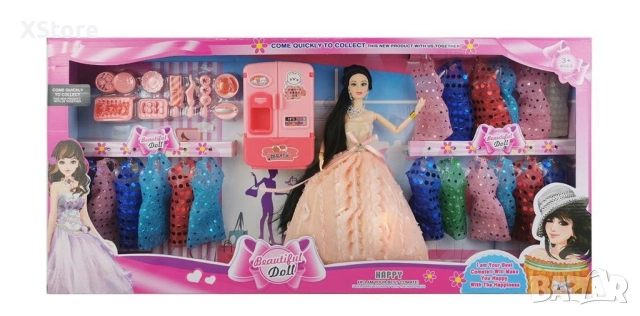 Голяма кукла с много рокли и аксесоари Beautiful Doll, снимка 6 - Кукли - 52508092