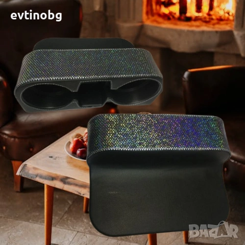 Луксозен Кожен Органайзер с Кристали за Кола – Блясък и Стил в интериора, снимка 5 - Аксесоари и консумативи - 53908256