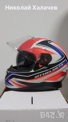 MT Helmets Thunder 3 SV SP-R – каска, размер XS, много запазена, снимка 4 - Аксесоари и консумативи - 54358666