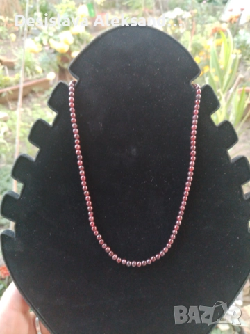 Колие с гранат алмандин, много изгодно 