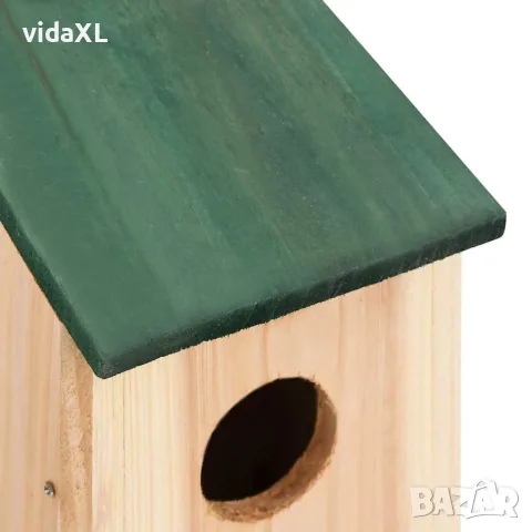 vidaXL Къщички за птички, 8 бр, дървени, 12x12x22 см, снимка 6 - За птици - 56146536